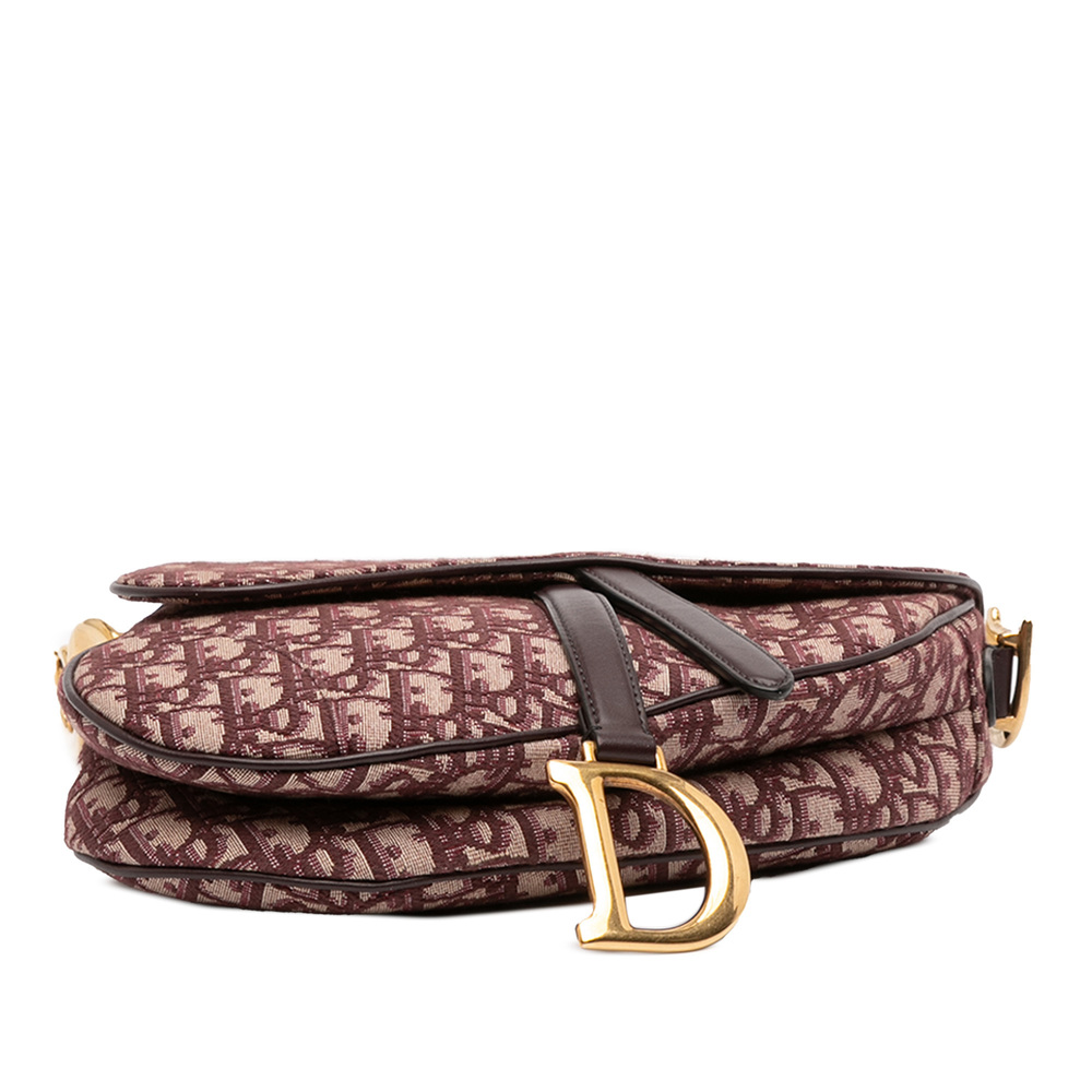 Pre-Loved Dior Oblique Canvas Saddle Bag - Picture 3 of 11